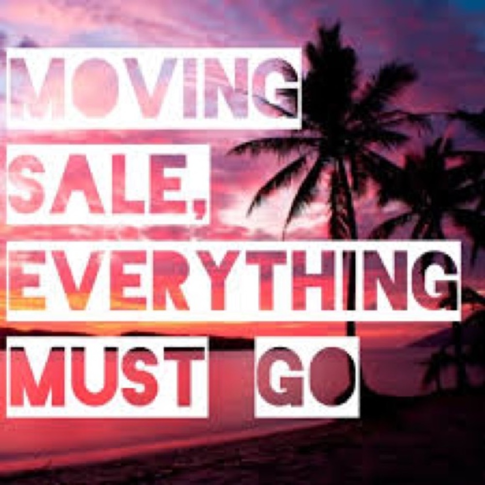 Moving sale